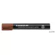 Alkoholos marker, 2 mm, kúpos, STAEDTLER 'Lumocolor® 352', barna