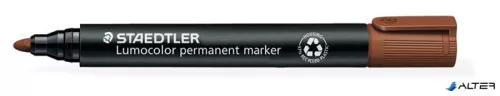 Alkoholos marker, 2 mm, kúpos, STAEDTLER 'Lumocolor® 352', barna