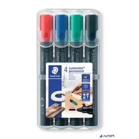   Alkoholos marker készlet, 2 mm, kúpos, STAEDTLER "Lumocolor® 352", 4 különböző szín