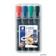 Alkoholos marker készlet, 2 mm, kúpos, STAEDTLER "Lumocolor® 352", 4 különböző szín