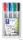 Flipchart marker, 2 mm, kúpos, STAEDTLER 'Lumocolor 356', 4 különböző szín