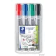 Flipchart marker, 2 mm, kúpos, STAEDTLER 'Lumocolor 356', 4 különböző szín