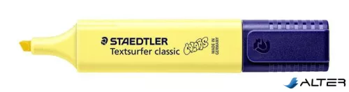 Szövegkiemelő, 1-5 mm, STAEDTLER 'Textsurfer Classic Pastel 364 C', sárga