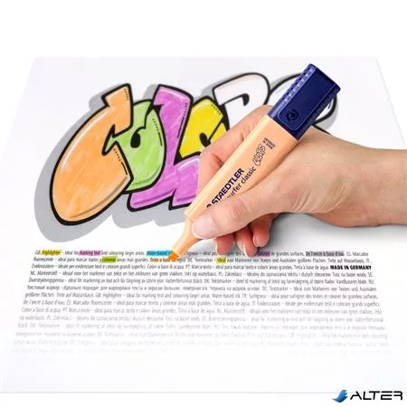 Szövegkiemelő, 1-5 mm, STAEDTLER "Textsurfer Classic Pastel 364 C", barack