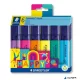 Szövegkiemelő készlet, 1-5 mm, STAEDTLER "Textsurfer® classic 364 C Happy", 6 különböző szín