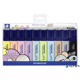   Szövegkiemelő készlet, 1-5 mm, STAEDTLER 'Textsurfer Classic Pastel 364 C', 10 különböző szín