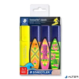   Szövegkiemelő készlet, 1-5 mm, STAEDTLER "Textsurfer® Classic 364", 3+1 szín