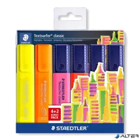   Szövegkiemelő készlet, 1-5 mm, STAEDTLER 'Textsurfer® Classic 364', 4+2 szín