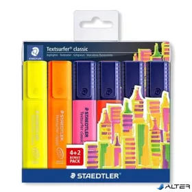   Szövegkiemelő készlet, 1-5 mm, STAEDTLER "Textsurfer® Classic 364", 4+2 szín