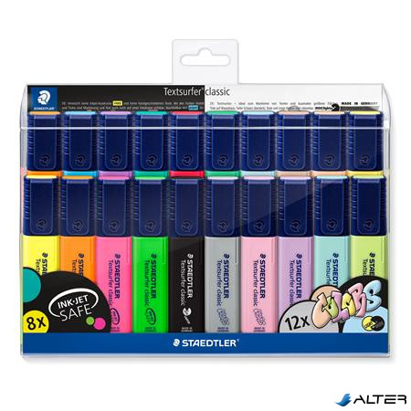 Szövegkiemelő készlet, 1-5 mm, STAEDTLER 'Textsurfer Classic 364 WP20', 20 különböző szín
