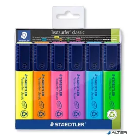   Szövegkiemelő készlet, 1-5 mm, STAEDTLER "Textsurfer Classic 364", 6 különböző szín