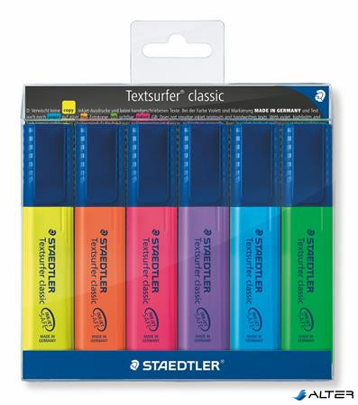 Szövegkiemelő készlet, 1-5 mm, STAEDTLER 'Textsurfer Classic 364', 6 különböző szín