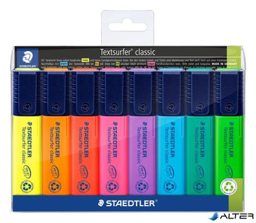 Szövegkiemelő készlet, 1-5 mm, STAEDTLER "Textsurfer Classic 364", 8 különböző szín