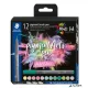 Ecsetirón készlet, STAEDTLER "Pigment brush 371", 12 különböző pasztell szín