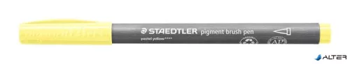 Ecsetirón készlet, STAEDTLER "Pigment brush 371", 12 különböző pasztell szín