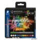 Ecsetirón készlet, STAEDTLER "Pigment brush 371", 12 különböző természeti szín
