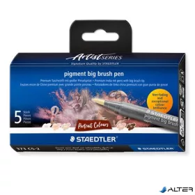   Ecsetirón készlet, STAEDTLER "Pigment big brush 373", 5 különböző portré színárnyalat