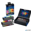 Ecsetirón készlet, STAEDTLER "Pigment big brush 373", 30 különböző szín