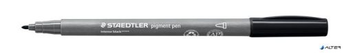 Filctoll, 1 mm, kúpos, 2 db, STAEDTLER® 'Pigment pen 376', intenzív fekete
