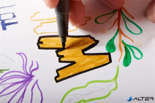 Filctoll, 1 mm, kúpos, 2 db, STAEDTLER® "Pigment pen 376", intenzív fekete