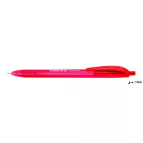   Golyóstoll, 1 mm, nyomógombos, STAEDTLER "Ball 423 M", piros