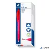 Golyóstoll, 1 mm, nyomógombos, STAEDTLER "Ball 423 M", piros
