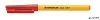 Golyóstoll, 0,3 mm, kupakos, STAEDTLER "Stick 430 F", piros