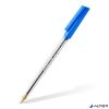 Golyóstoll, 0,5 mm, kupakos, STAEDTLER 'Stick 430 M', kék