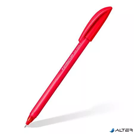Golyóstoll, 0,3 mm, kupakos, STAEDTLER 'Ball 432', piros