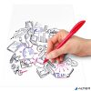 Golyóstoll, 0,3 mm, kupakos, STAEDTLER "Ball 432", piros