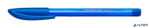Golyóstoll, 0,3 mm, kupakos, STAEDTLER 'Ball 432', kék