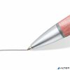 Golyóstoll, 0,5 mm, nyomógombos, hatszögletű, piros beton tolltest, STAEDTLER "Concrete", fekete