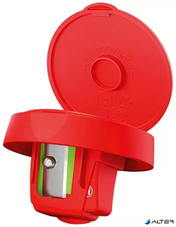Hegyező, egylyukú, tartályos, STABILO "Woody 3 in 1", piros
