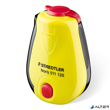 Hegyező, egylyukú, tartályos, STAEDTLER "Noris 511 120", sárga