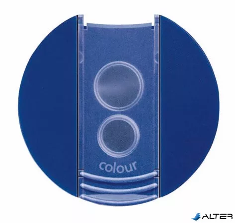 Hegyező, kétlyukú, tartályos, STAEDTLER "Noris 512 F", kék