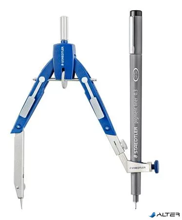 Körző készlet, precíziós, 4 darabos, STAEDTLER 'Mars® comfort 552'