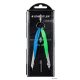 Körző készlet, precíziós, 2 darabos, STAEDTLER 'Mars Comfort 556', neon kék/zöld