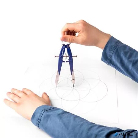 Körző készlet, precíziós, 2 darabos, STAEDTLER 'Mars Comfort 556'