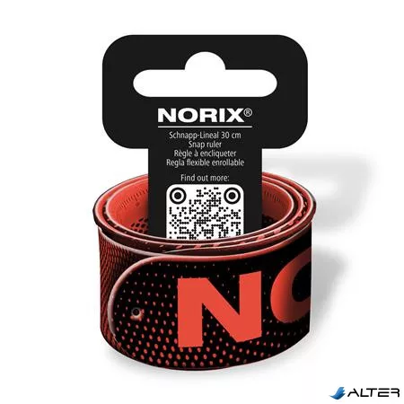 Vonalzó, rugalmas, csuklóra pattintható, 30 cm, STAEDTLER, "Norix® 565"