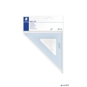   Háromszög vonalzó, műanyag, 45°, 16 cm, STAEDTLER 'Mars 567', átlátszó kék