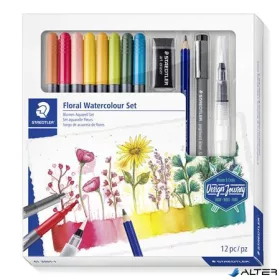   Ecsetirón készlet, kétvégű, STAEDTLER "Mixed Set 5", 8 különböző szín