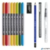 Ecsetirón készlet, kétvégű, STAEDTLER "Mixed Set 5", 8 különböző szín