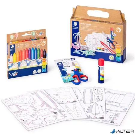 Papírfigurás kreatív készlet, STAEDTLER "Noris® jumbo 61 C4"