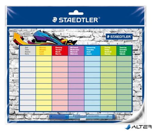 Órarend, törölhető, öntapadós, STAEDTLER "641 SP2"