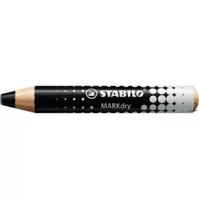   Táblaceruza fehértáblához, flipchartpapírhoz, kúpos, STABILO "MARKdry", fekete