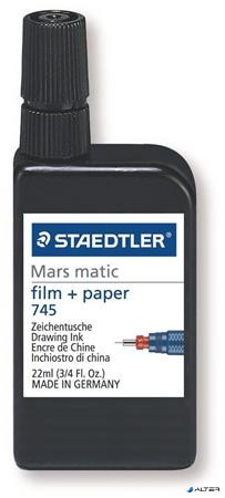 Tustinta, 22 ml, STAEDTLER 'Mars® Matic 745 M', fekete