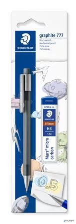 Nyomósirón és grafitbél, 0,5 mm, STAEDTLER 'Graphite 777', vegyes színek