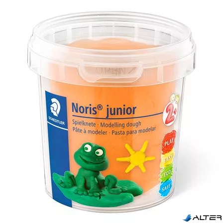 Modellező gyurma készlet, STAEDTLER 'Noris® junior 813', 4 különböző neon szín