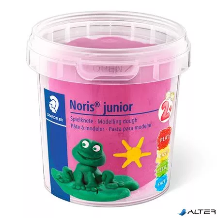 Modellező gyurma készlet, STAEDTLER 'Noris® junior 813', 4 különböző neon szín