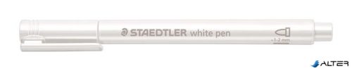 Dekormarker, 1-2 mm, kúpos, STAEDTLER "8323", fehér